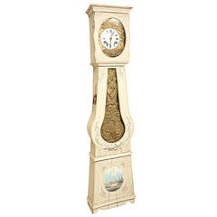 Painted French Longcase Clock 8