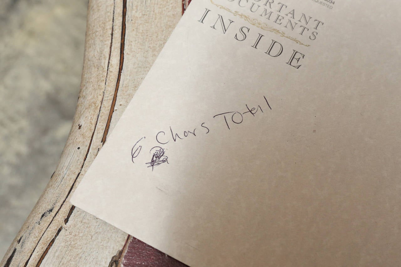 Set of Six Rush Seat Chairs