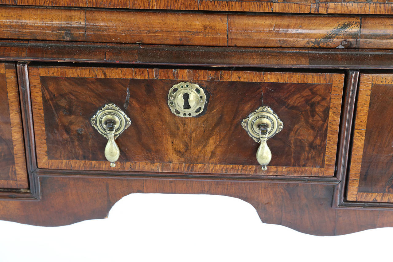 Carved Antique Queen Anne Chest on Stand For Sale