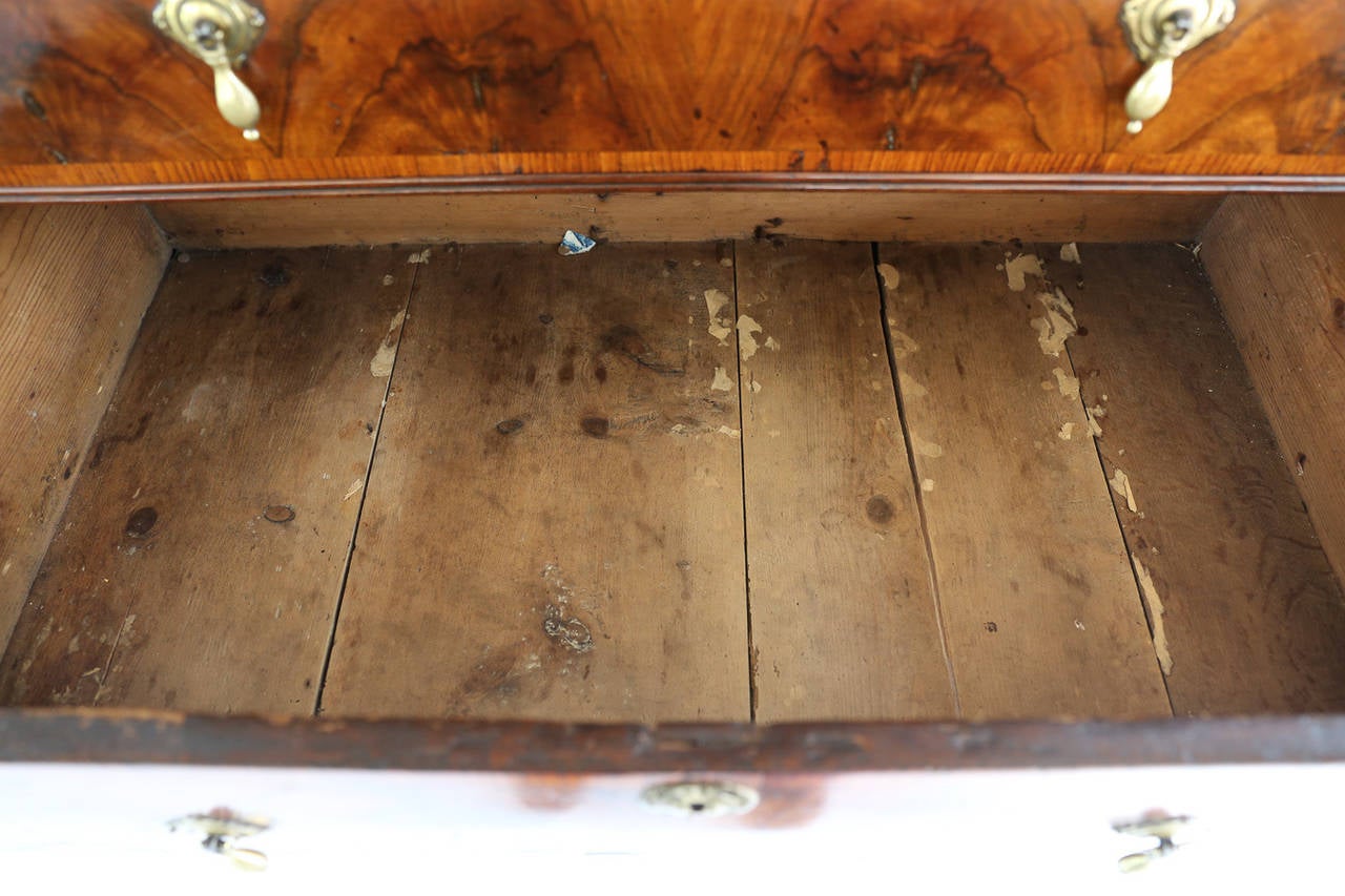 18th Century Antique Queen Anne Chest on Stand For Sale
