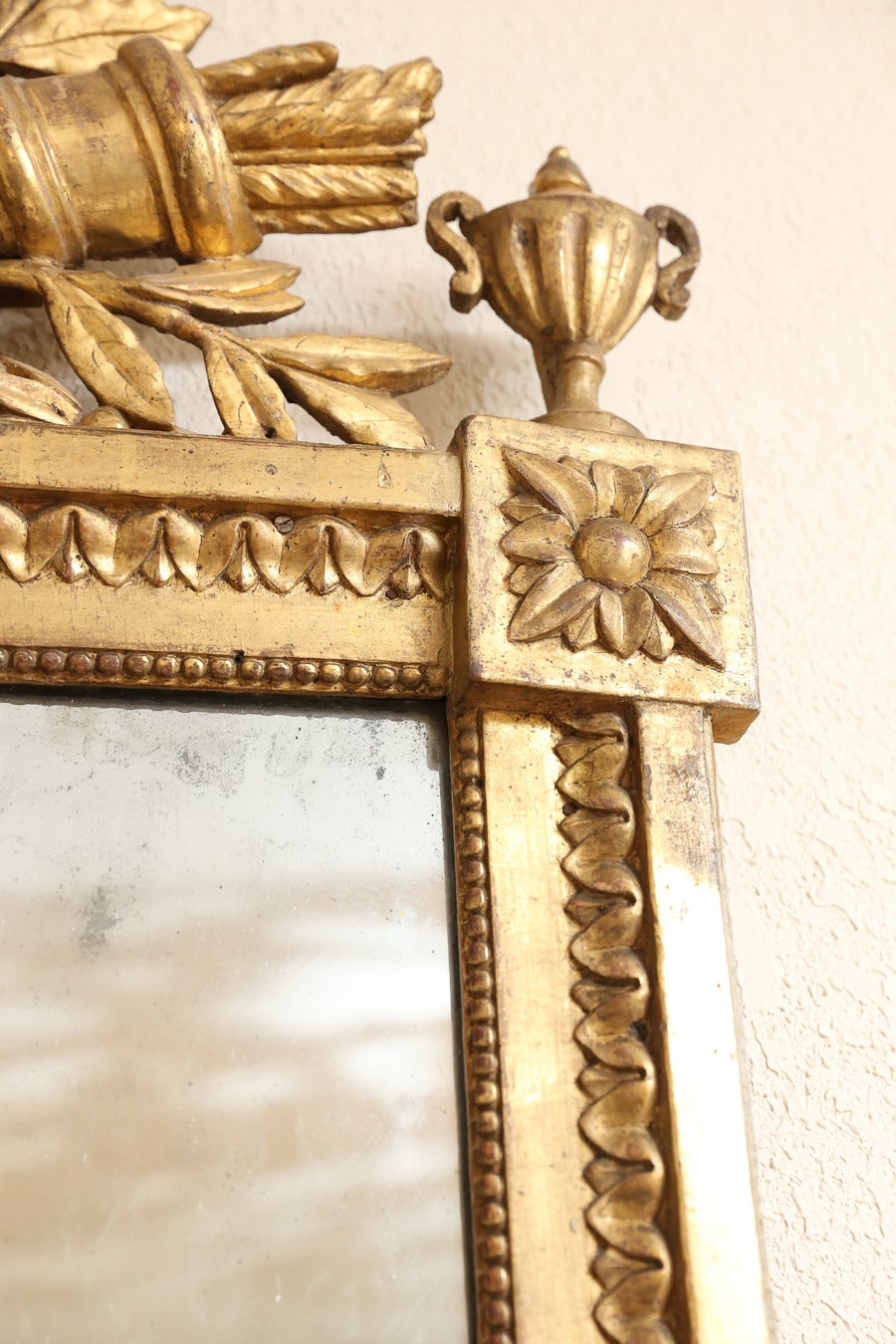 18th Century Fine Antique French Pier Mirror For Sale