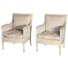 Pair of Painted Marquise Chairs
