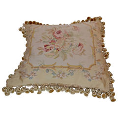 Soft-Hued Aubusson Pillow