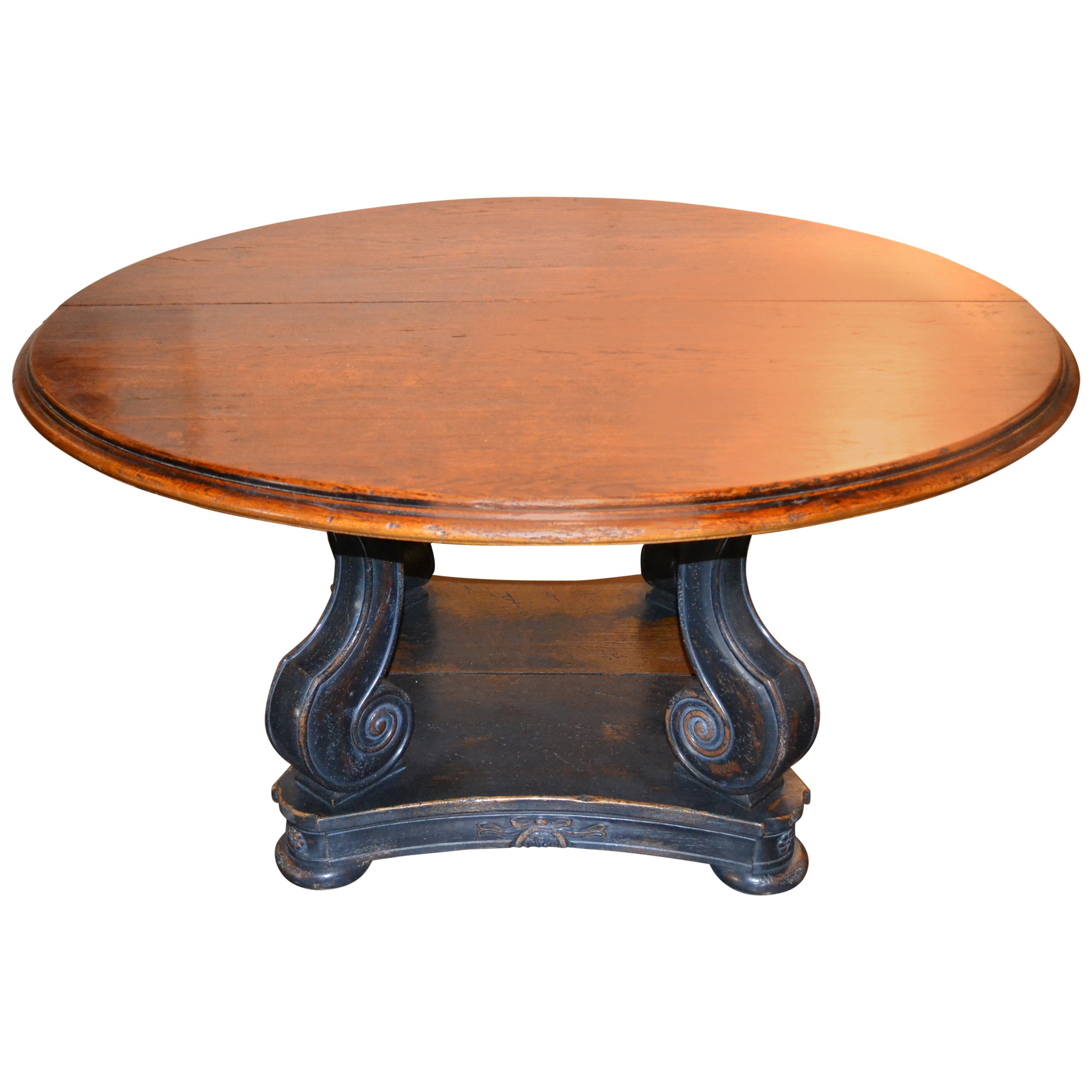 Italian Entry or Dining Table with Leaves
