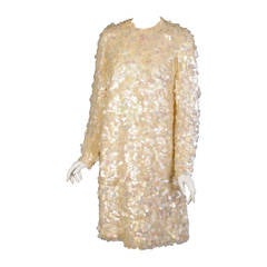 1970"s Trapeze Dress with Opalescent Pailletes