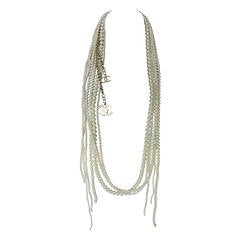 Chanel 2014 runway Pearl Lariat Necklace