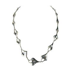 Robert Lee Morris Sterling Silver Link Necklace 9