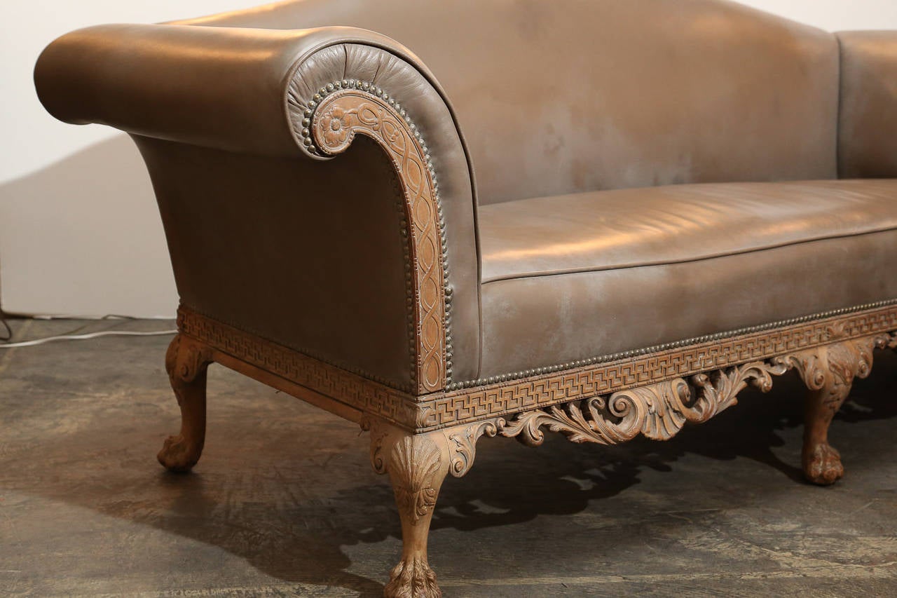 George II-Style Irish Chippendale Sofa 1