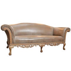 Antique George II-Style Irish Chippendale Sofa