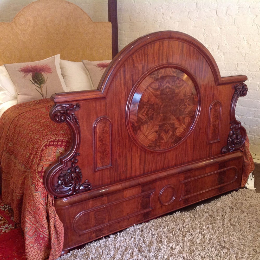 antique half tester bed