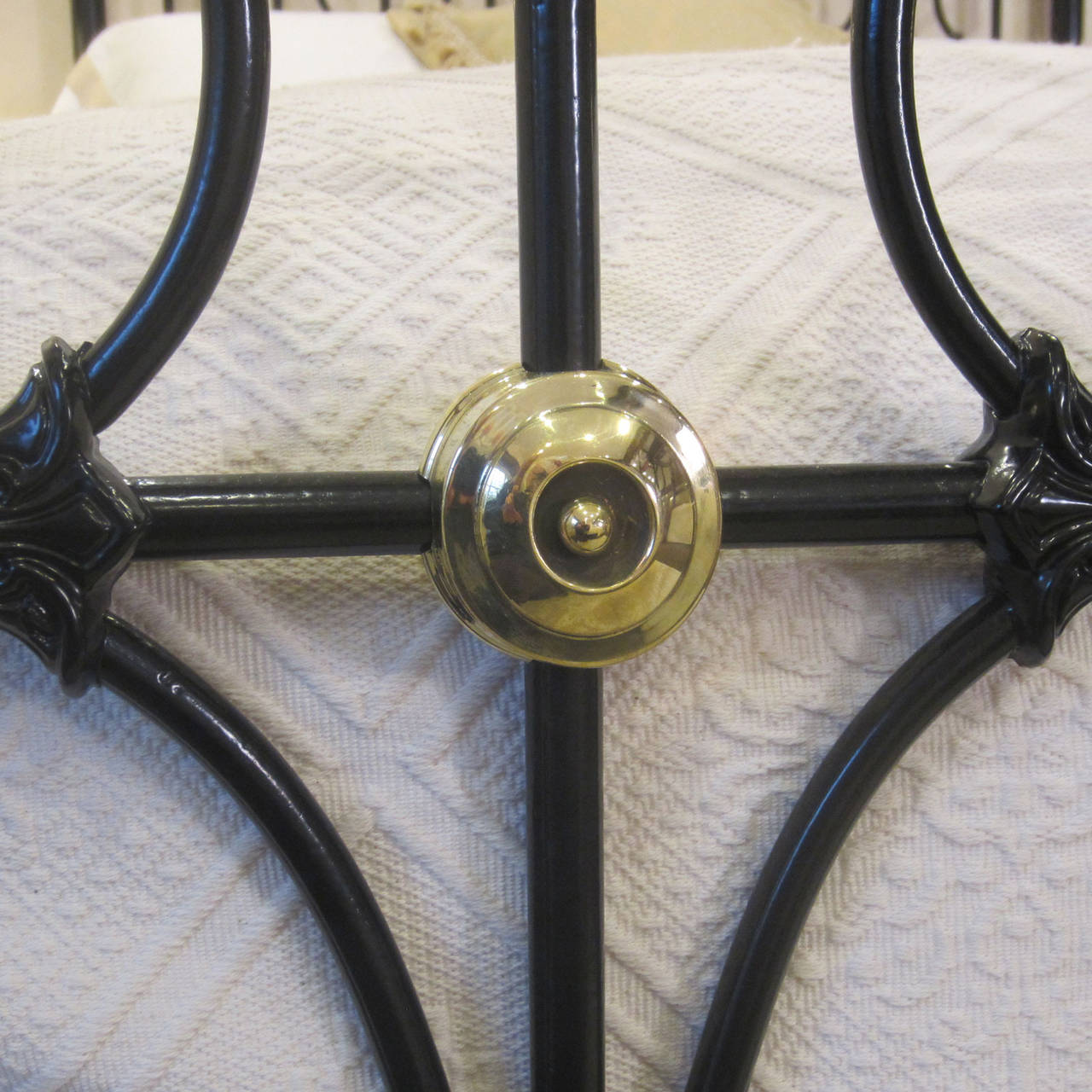 19th Century Decorative Brass and Iron Bedstead