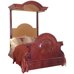 Victorian Mahogany Half Tester Bed