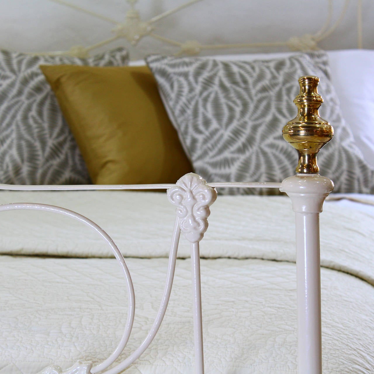 British Mid-Victorian Cast Iron Bedstead