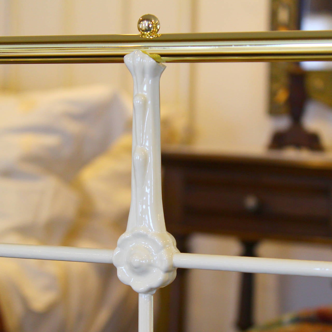 19th Century Matching Pair of Victorian Brass and Cast Iron Single Twin Beds