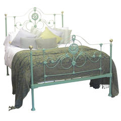 Double Cast Iron Antique Bed