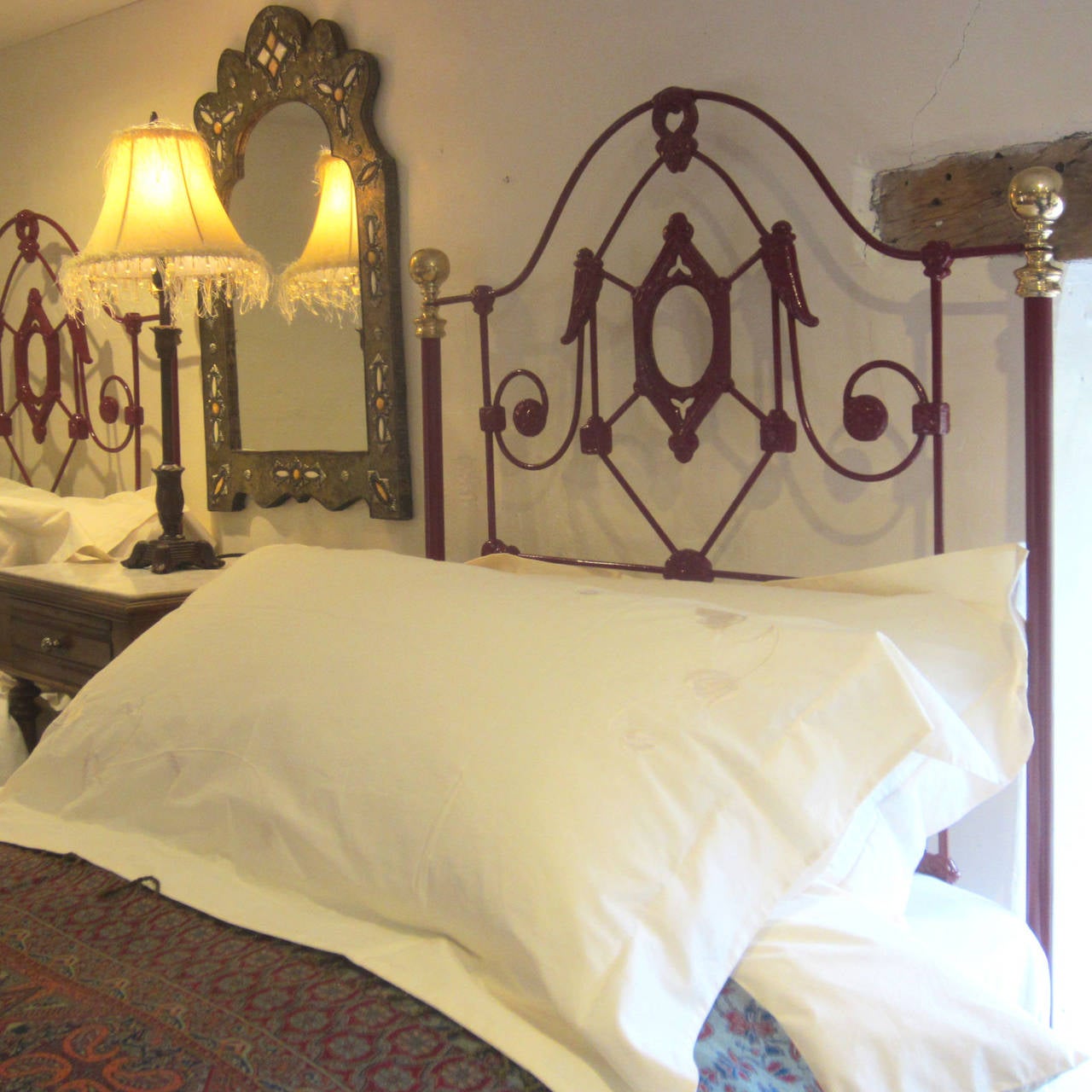 Cast Matching Pair of Twin Beds