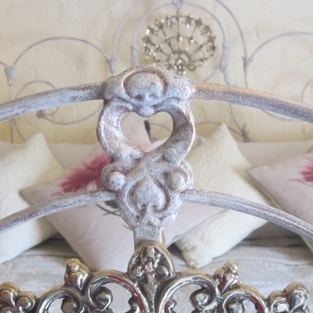 A magnificent four poster bedstead copied from a very unusual and rare piece, which was originally ordered by a top British rock star. This reproduction was later commissioned by Bergdorf Goodman of New York for display in their store on Fifth