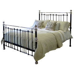 6ft Wide Nickel Plated Bed