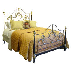 Cast Brass and Iron Bed