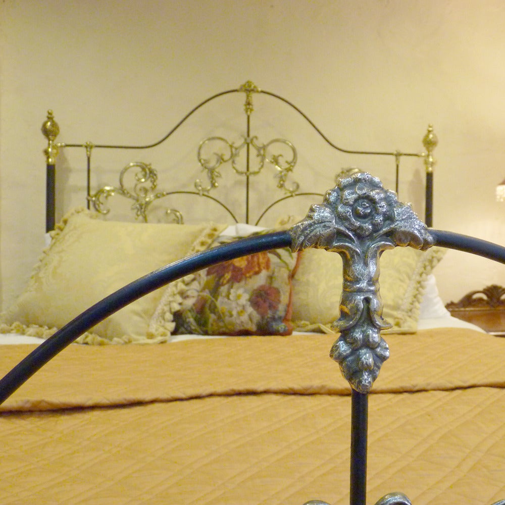 19th Century Cast Brass and Iron Bed