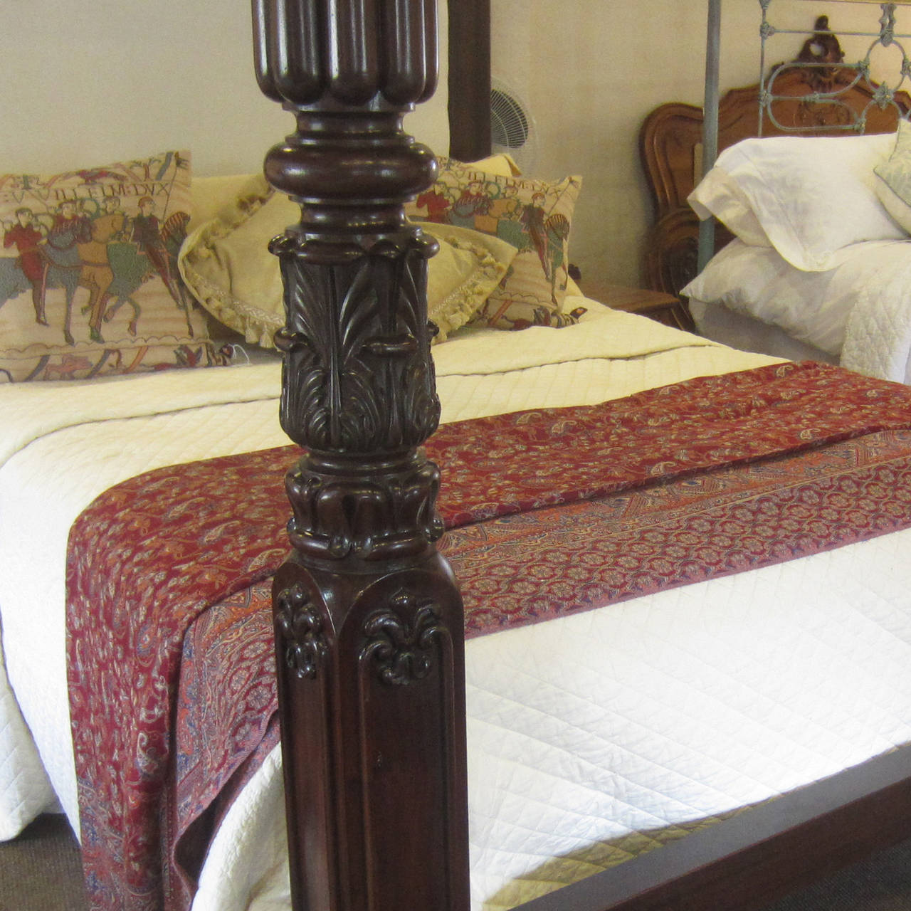 19th Century Mahogany Four-Poster Bed - W4P3