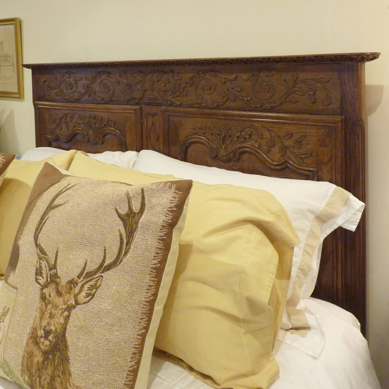 French Oak Country Bed, circa 1920