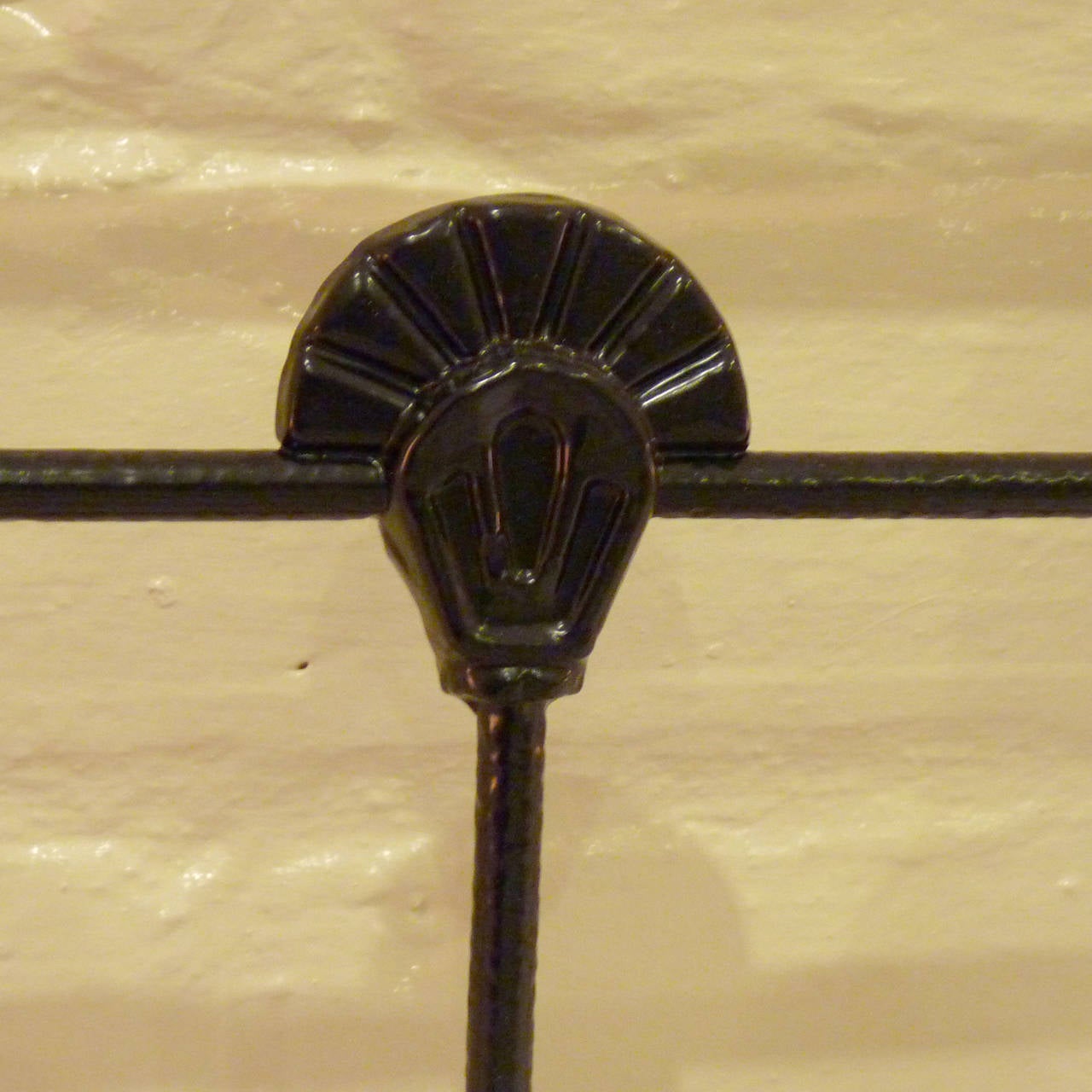 Brass Black Double Antique Bed