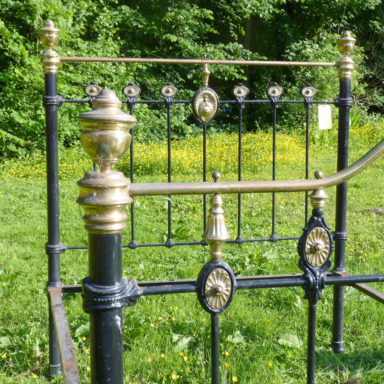 ornate brass bed
