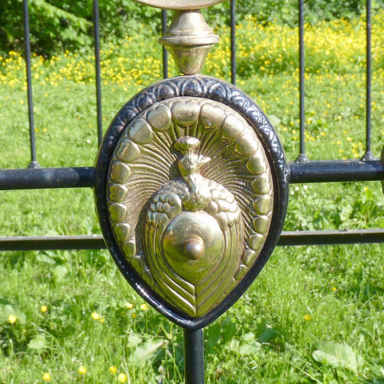 ornate iron bed