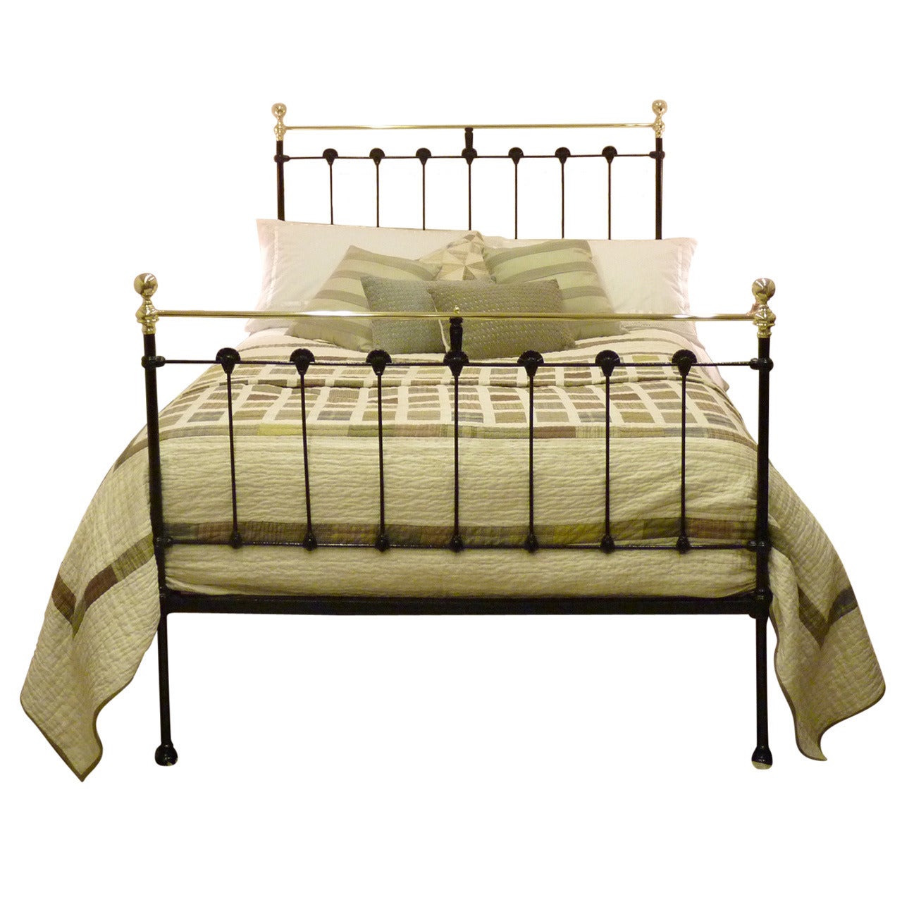 Black Double Antique Bed
