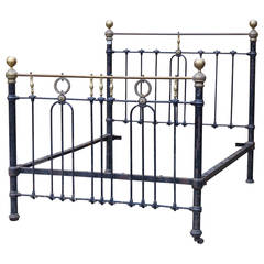 Unrestored Double Cast Iron Bed