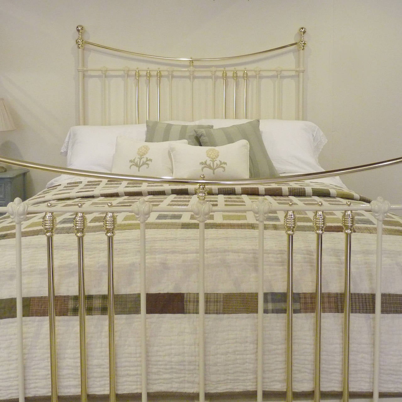 Victorian Fine Brass and Iron Bedstead