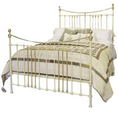 Antique Fine Brass and Iron Bedstead