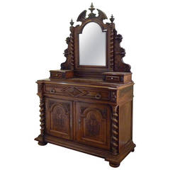 Walnut French Commode or Secretaire - COM1