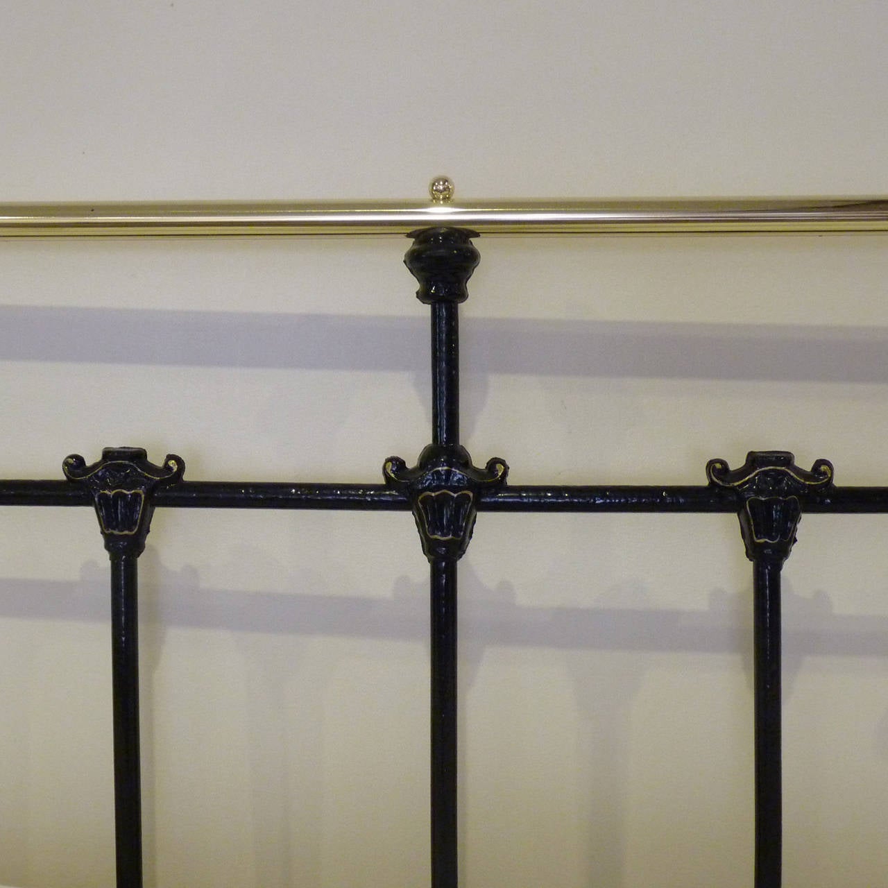 Art Nouveau Style Brass and Iron Bedstead 3