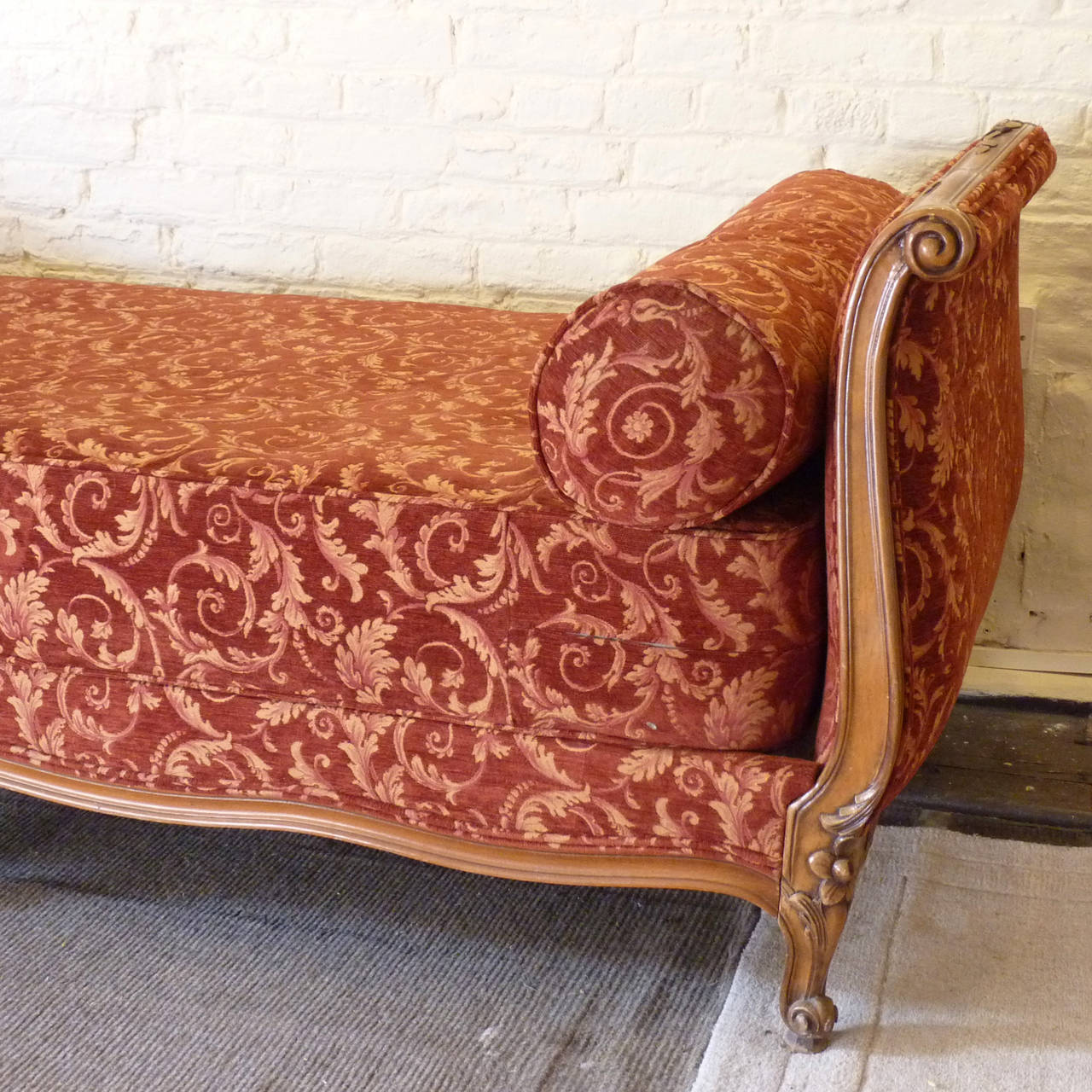 French Upholstered Louis XV Style Day Bed