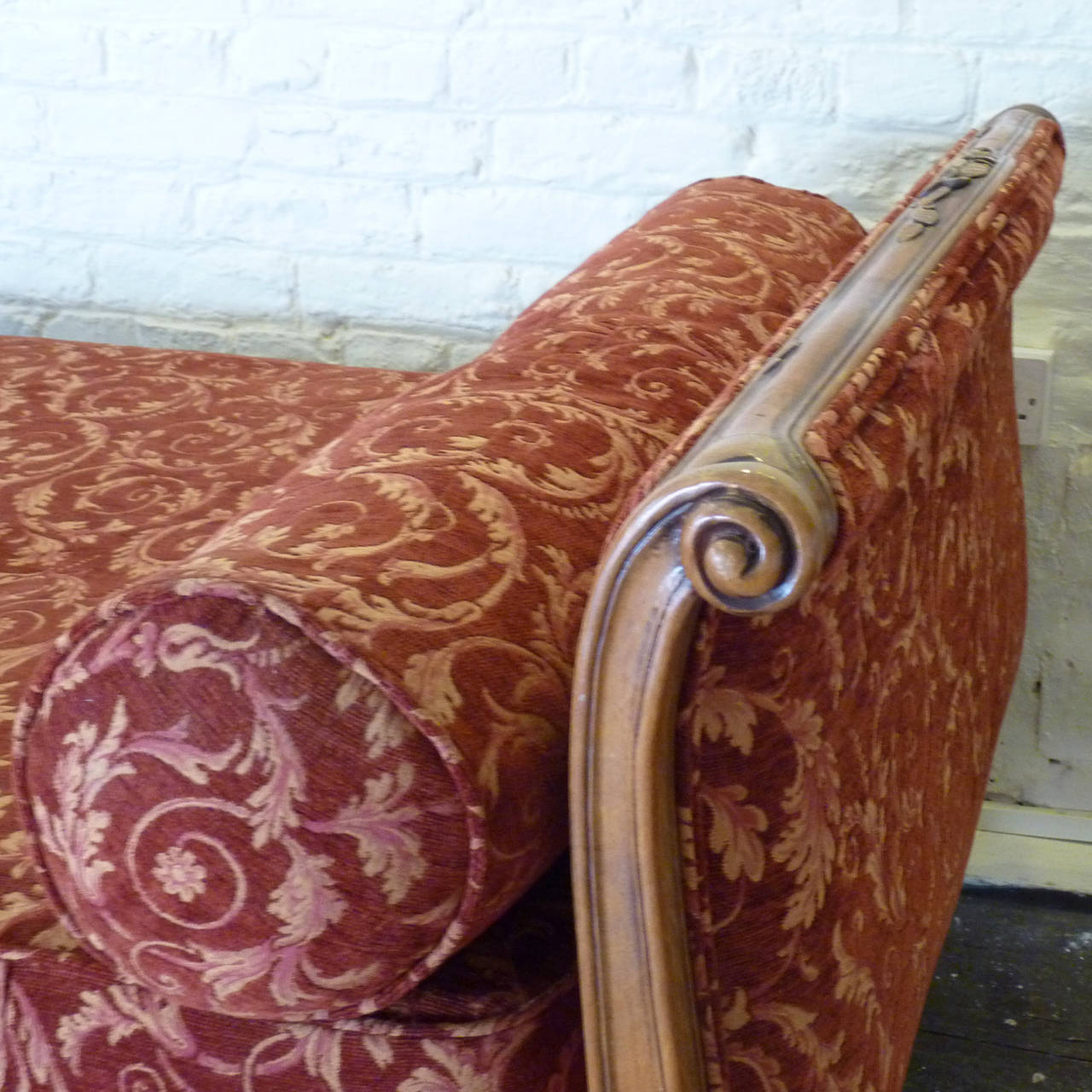 20th Century Upholstered Louis XV Style Day Bed