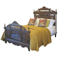 Antique Superb Breton Oak Bed  - WK48