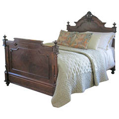 Antique Mahogany Renaissance Style Bed - WK49