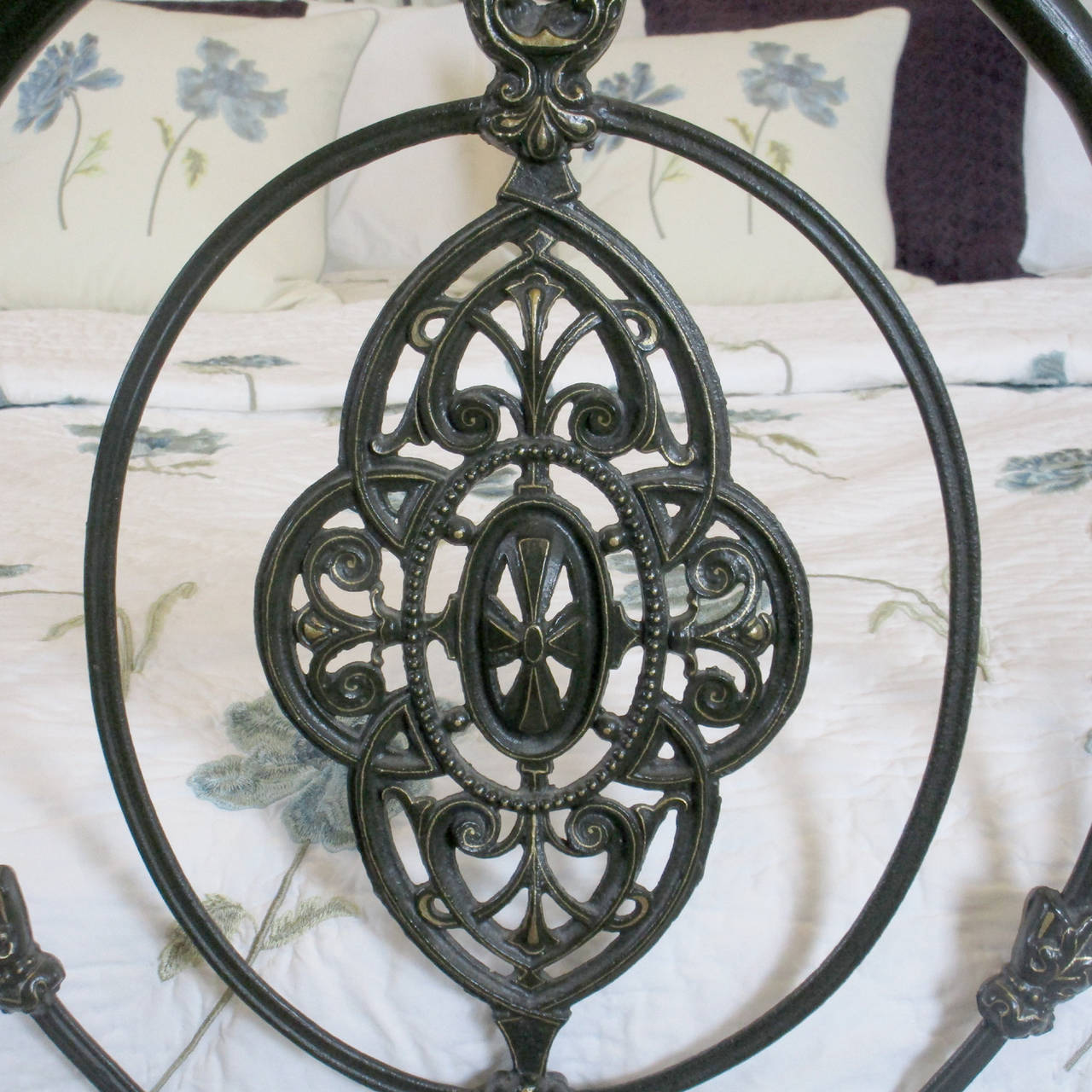 ornate metal bed frame