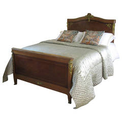 Antique Mahogany Empire Style Bed - WK50