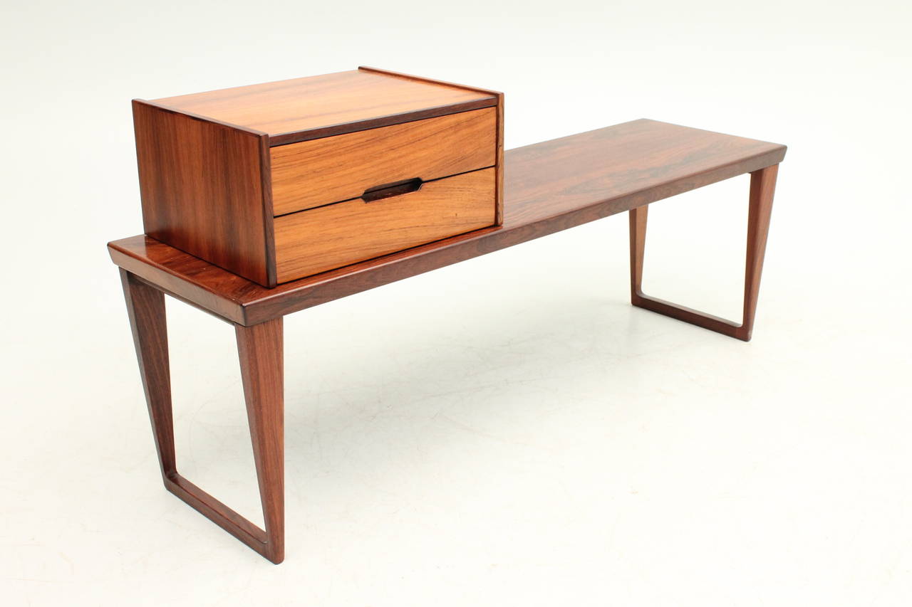 Mid-Century Modern Rosewood Aksel Kjersgaard Bench