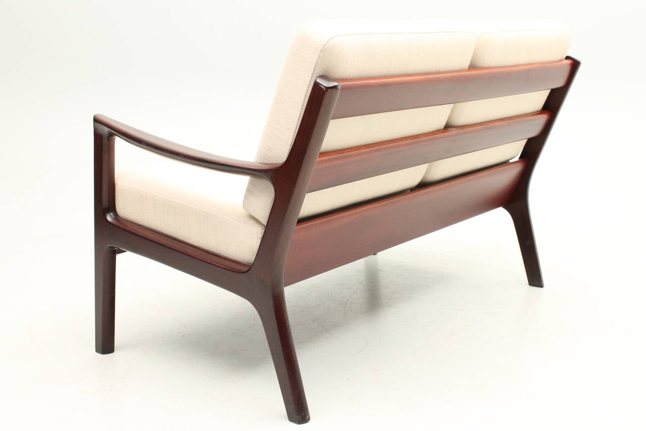 Mid-Century Modern Rosewood Loveseat or Sofa by Ole Wanscher