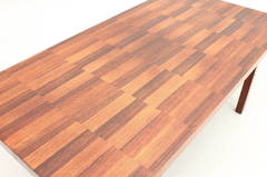 Mid-Century Modern Patchwork Rosewood Coffee Table by Bramin Møbelfabrik