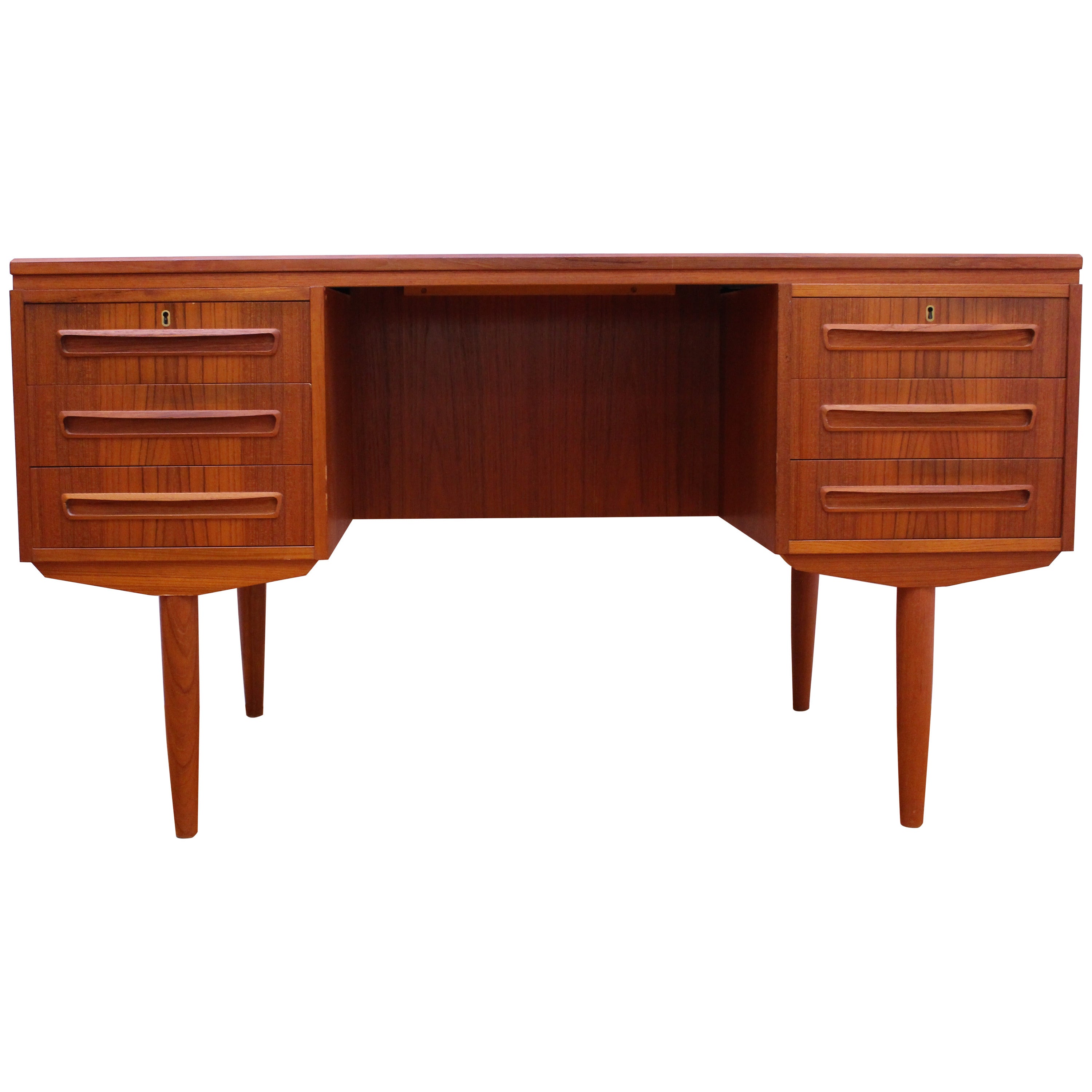 Danish, Mid Century Modern Teak Desk