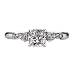 Old European Cut Diamond Engagement Ring 7