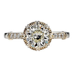 Unique Old European Cut Diamond Engagement ring