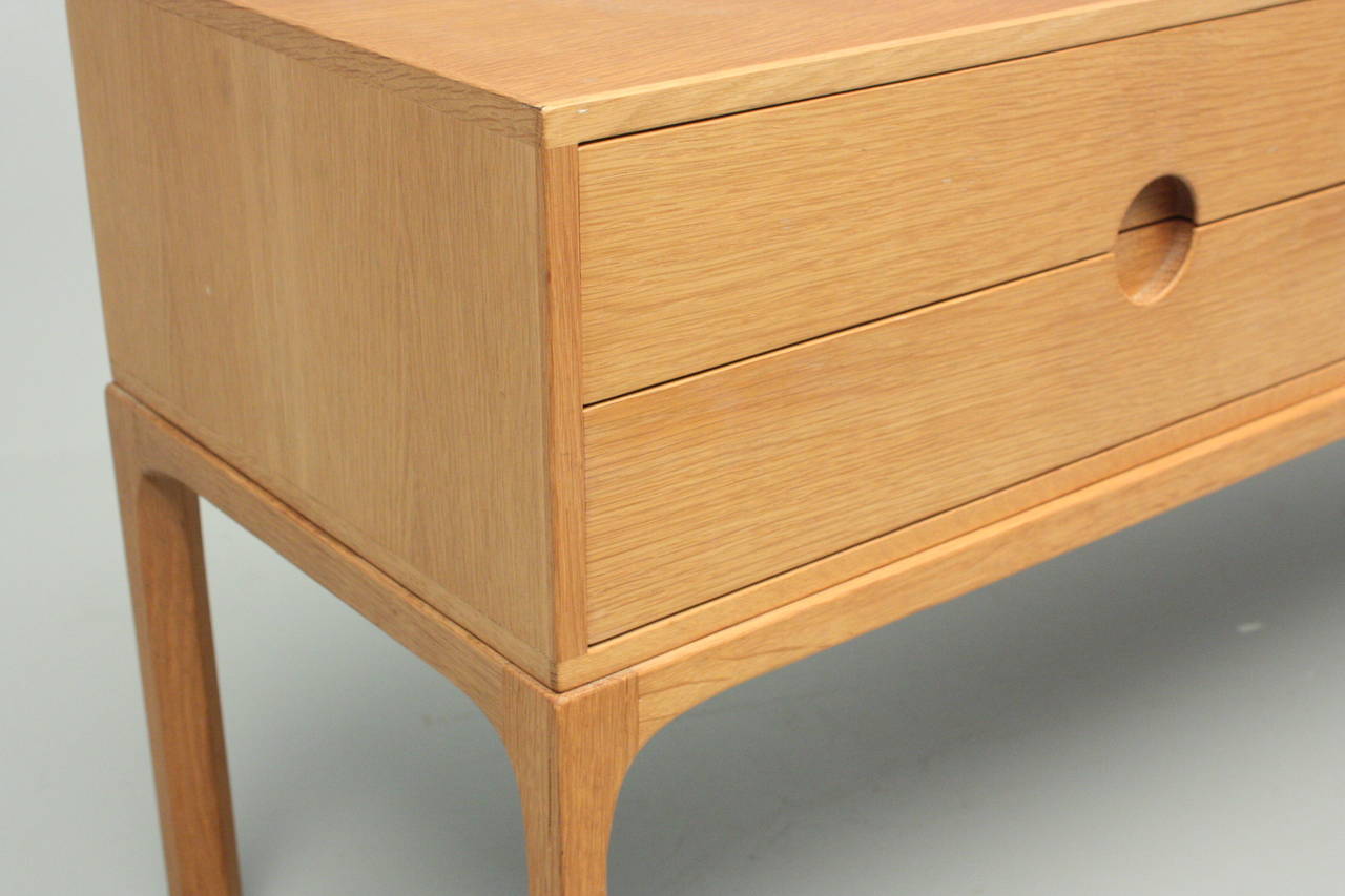 Scandinavian Modern Oak Commode designed by Kai Kristiansen for Aksel Kjersgaard