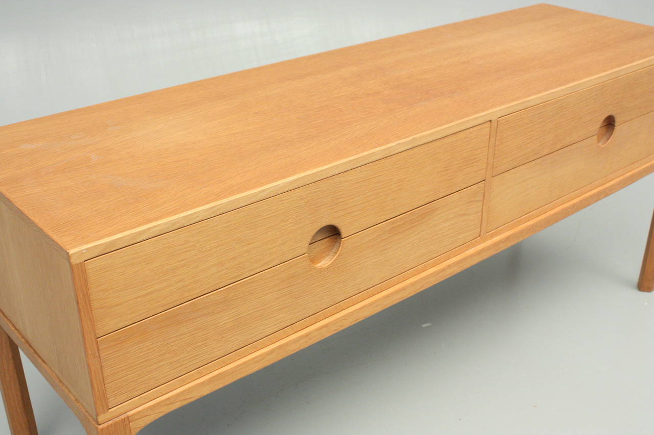 Danish Oak Commode designed by Kai Kristiansen for Aksel Kjersgaard