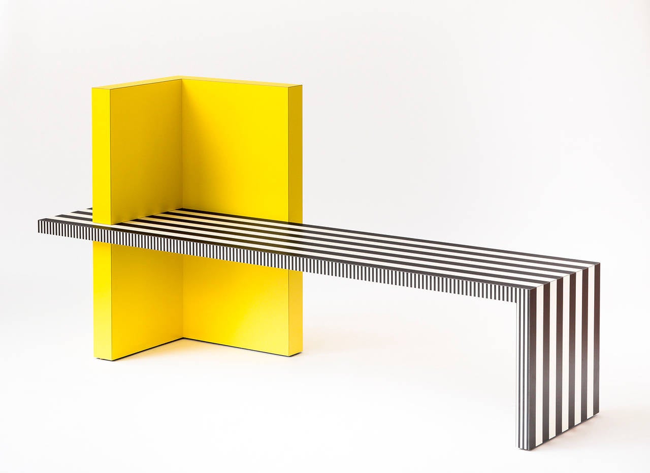 American Memphis Inspired Bench, Neo Laminati Collection